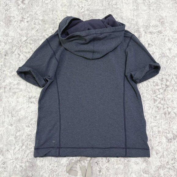 Lululemon Serenity Hoodie Heathered Cadet Blue Athletic Sweater - Picture 1 of 8